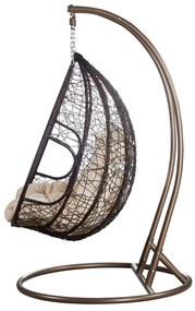 Fotoliu dublu suspendat Deber (cupru + maro + crem) . 1116293