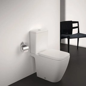 Vas wc stativ rimless plus Ideal Standard i.life B alb lucios cu rezervor si capac inclus