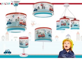 Dalber 60611N – lampă de veghe LED pentru copii POLICE, 1xG4/4W/230V, multicoloră