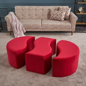 Taburet Alya Puf Red