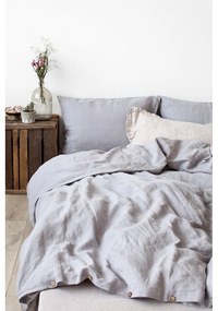 Față de pernă din in Linen Tales, 70 x 90 cm, gri deschis