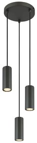 Lustra suspendata stil minimalist JAMES 3L gri