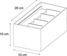 Aplică exterioară neagră cu LED integrat 4 lumini IP54 - Edwin