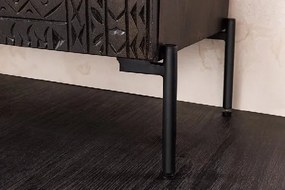 Comoda lemn de mango relief 3D TRIBAL 120cm