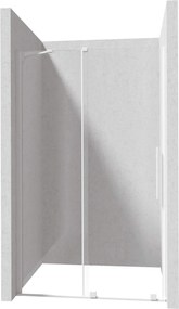 Profil pentru usa cabina de dus, incastrata, alb mat, 195 cm, Sistem Prizma Alb mat