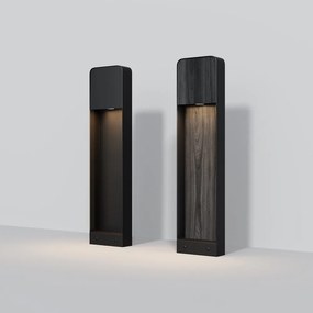 Stalp LED design modern IP54 Porte H-68cm lemn inchis