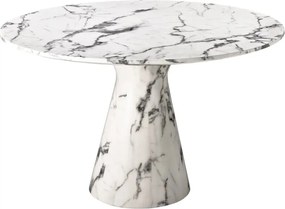 Masa dining LUX din marmura artificiala alba Turner 110661 HZ