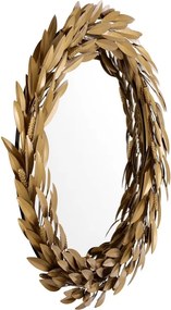 Oglinda decorativa design LUX Bonheur auriu antic 112498 HZ