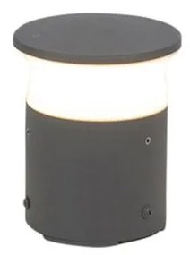 Lampă de exterior modernă gri închis 12 cm, inclusiv LED - Bar