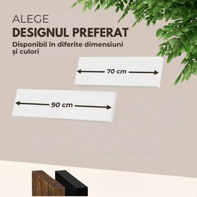 Poliță de perete FIGO + consolă, 90cm, alb Casaria