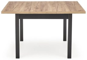 Masa patrata Tiago extensibila L90-125 cm stejar craft/negru