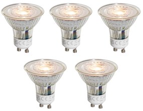 Set de 5 becuri LED GU10 50mm clare 3W 250 lm 2200K