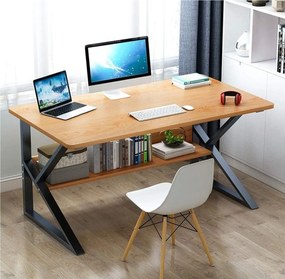 OFERTA Birou cu raft în decor stejar SHAPE 80x40 cm II calitate
