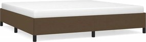 vidaXL Cadru de pat fără saltea, maro închis, 200x200 cm, textil