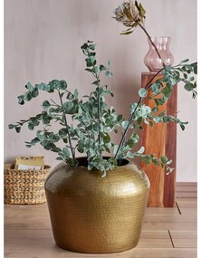 Măsuță de cafea aurie rotundă din metal ø 50 cm Avola – Bloomingville