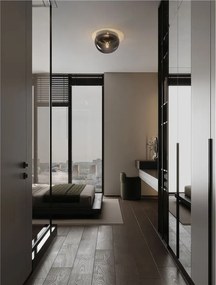 Plafoniera LED design decorativ EBONY Smokey Gray, NVL-9236501