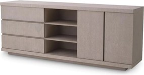 Comoda design LUX Crosby, stejar albit