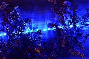 Cablu luminos LED - 480 becuri, 20 m, albastru