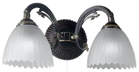 Aplica de perete design italian din alama cu lemn 3510