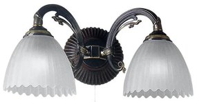 Aplica de perete design italian din alama cu lemn 3510