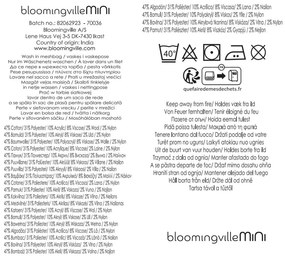 Pătură pentru copii crem din bumbac reciclat 130x160 cm Sylvie – Bloomingville Mini