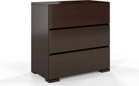 Comodă lemn masiv TerraCraft Pin 3 Sertare, 80 × 45 × 81 cm - Natural