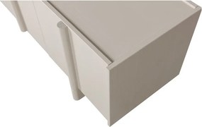 Comodă TV gri deschis din lemn de pin 152x53x46 cm Basu – WOOOD