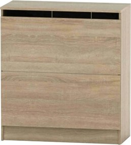 Dulap BETTY 2 BE-02-040, stejar sonoma, DTD laminat, cu 2 usi, 85x39x9