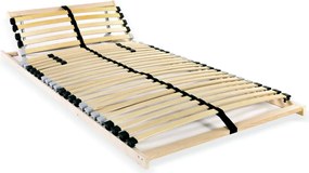 vidaXL Bază de pat cu șipci, 28 șipci, 7 zone, 70 x 200 cm