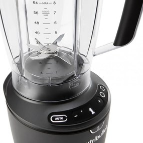 Blender Nutribullet Smart Sense 1500 Combo NBF550DG, 1500 W, 1,8 l, 5 viteze, Adaptare inteligenta a vitezei, Fara BPA, Negru/Gri
