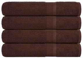 vidaXL Prosoape pentru saună 4 buc Maro 80x200 cm 360 g/m² 100% bumbac