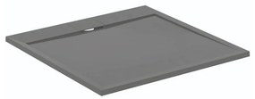 Cadita de dus patrata Ideal Standard i.life Ultra Flat S gri asfaltic 100x100 cm