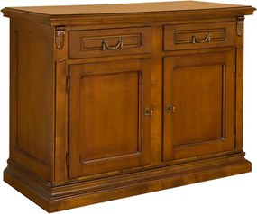 Comodă TV lemn masiv Bernhard, 122 × 54 × 84 cm