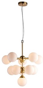 Lustră pe cablu Endon 76500 OSCAR 11xG9/18W/230V alamă