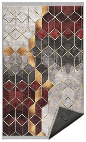 Covor burgundy-gri lavabil 160x230 cm – Mila Home