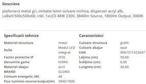 Plafoniera LED moderna NIRRA 48W
