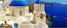 Tablou - Santorini, Grecia (120x50 cm)