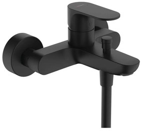 Baterie cada - dus Hansgrohe Rebris S monocomanda negru mat