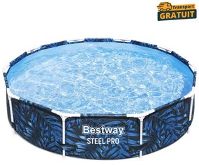 Piscina rotunda cadru metalic 4062 litri Bestway Steel Pro Max 305x66 cm