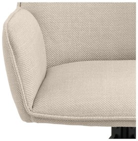 Set de scaune de sufragerie bej cu cotiere 2 buc. tapițat Glenda – Actona