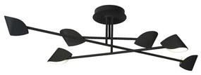 Lustra LED aplicata design modern CAPUCCINA 44.5W negru