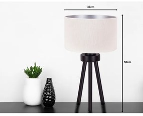 Lampă de masă Duolla LYON 1xE27/15W/230V d. 30 cm crem