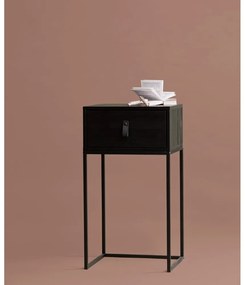 Noptieră cu sertar WOOOD Zola, negru