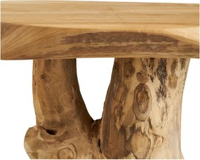 Măsuță auxiliară rotundă din lemn de tec ø 40 cm Palena – House Nordic