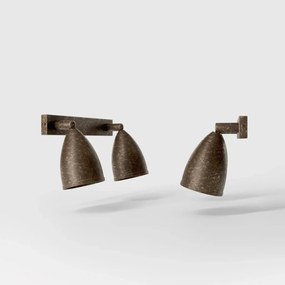 Aplica de perete din alama cu 2 spoturi directionabile Stoccolma