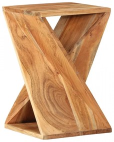 Masă laterală, 35x35x55 cm, lemn masiv de acacia