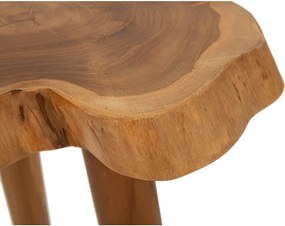 Scaun tip taburet în culoare naturală din lemn de tec Budut – Mauro Ferretti