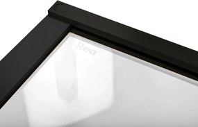 Cabina dus REA Hugo Double Black 90x100