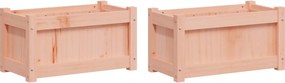 vidaXL Jardiniere de grădină, 2 buc., lemn masiv douglas