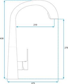 Baterie de bucatarie Rea Ross cupru periat